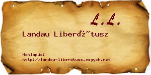 Landau Liberátusz névjegykártya
